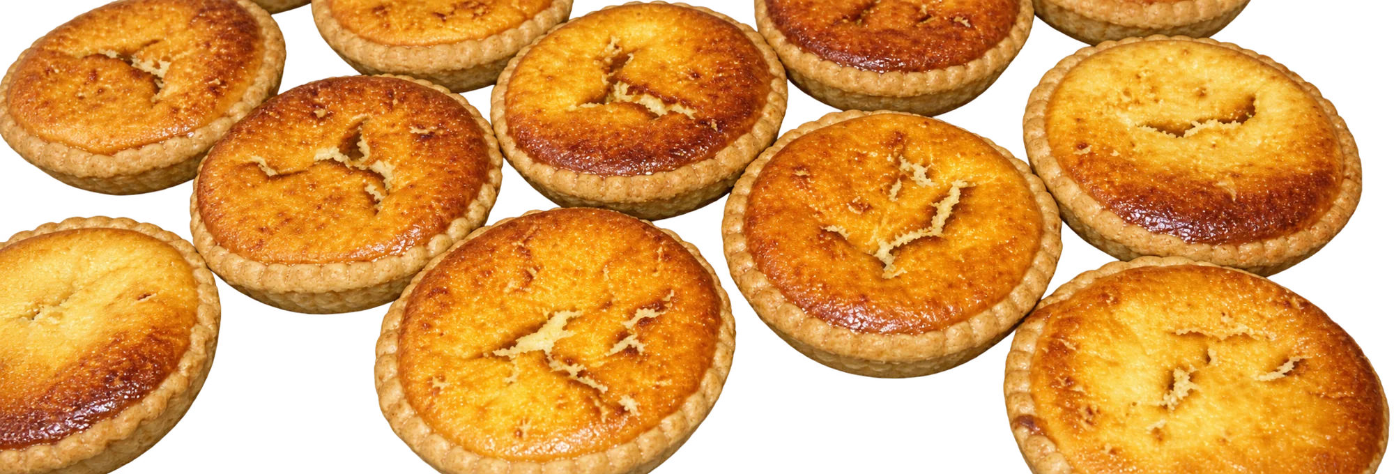 Tartelettes dorées fraîchement cuites